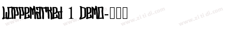 Loppemarked 1 Demo字体转换